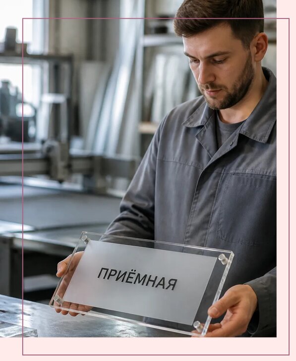 Таблички из оргстекла на заказ в Выксе от 4044 р. | Аванза-Вкс